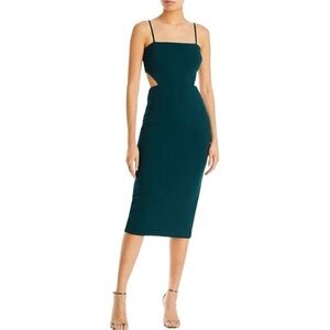NWT Aqua Bloomingdale's Cut Out Pine Midi Dress Size 2